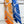 Zouaves Et Dragons Bandana Shawl 90 CM In Blue Colorful Silk Twill 262789