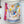 Tea For Two Scarf 90 CM In White Colorful Silk Twill  296691