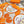 Legende Brodee Scarf 90 CM In Orange Colorful Silk Twill 300423