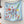 Funny Ice Cream Scarf 90 CM In Light Blue Colorful Silk Twill 300439