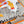 Parade Scarf 90 CM In White Grey Colorful Silk Twill 310306