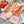 Baby Blankets 140 CM In Orange Mix Light Pink Cashmere And Fine Wool 341413