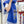 BADGES SOIE MUFFLER 180 CM SCRAF IN COBALT BLUE CASHMERE
