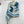 Les Sangles En Finesse Rectangle Scarf 180 CM In Light Blue Coloful Cashmere And Silk 373656