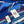 Les Sangles En Finesse Rectangle Scarf 180 CM In Dark Blue Colorful Cashmere And Silk  373657