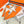 Diamond Shaped Scarf 186 CM In Orange Mix White Cashmere 373671
