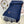 Cargo muffler Scarf 190 CM Navy Blue Wool 375381