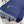 CARGO MUFFLER 190 CM IN NAVY BLUE CASHMERE 375381