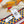 Silk Carrick a Pompe Scarf 140 CM In Orange Colorful Cashmere And Silk 381157
