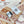 Effet Kaleidoscope Shawl 135 CM In Beige Colorful Cashmere And Silk 382610