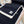 KNIT SCARF 200 CM IN BLACK CASHMERE WITH WHITE LOGO 383910