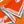 Choregraphie Equestre Pareo Scarf 140 CM Orange Colorful Cashmere And Silk 393170