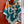 Choregraphie Equestre Scarf 140 CM Teal Blue Colorful Cashmere And Silk 393171