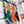 Choregraphie Equestre Pareo Scarf 140 CM Teal Blue Colorful Cashmere And Silk 393171