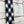 ARGYLE WOOL SCARF 190 CM BLACK MIX WHITE 394596