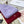 SCARF 180 CM IN HEATHER PURPLE CASHMERE 398267