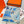 Tea For Two Scarf 140 CM Light Blue Colorful Cashmere And Silk 403890