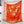 Tea For Two Scarf 140 CM Orange Colorful Cashmere And Silk 403890