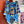 Haute Parure Scarf 135 CM Blue Colorful Cashmere And Silk 405069