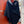 SQUARE SCARF 140 CM IN NAVY BLUE WOOL AND SILK  408662
