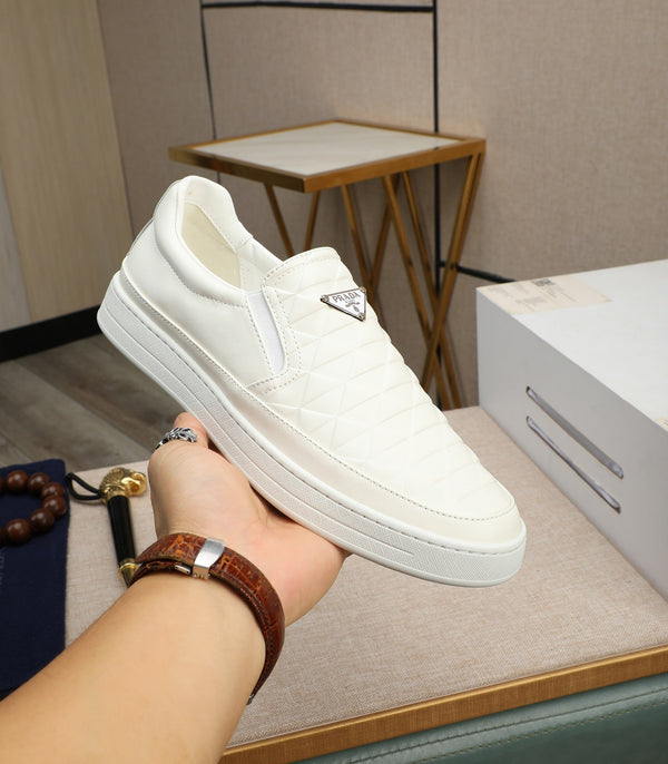 PRA LOAFER IN BEIGE CREAM EMBOSSED CALFSKIN