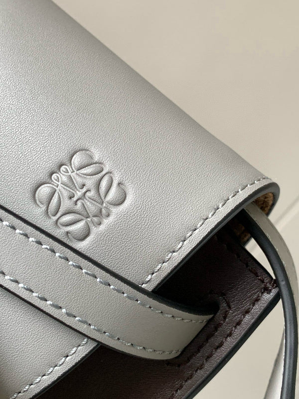 Loewe Mini Gate Dual Bag Light Grey Calfskin