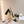 CC 24P SLINGBACKS 95MM BEIGE BLACK LAMBSKIN