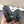 cc 25c ballet flat cross line pattern dark blue denim 237480
