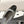cc 25c slingback flat 15mm cross line pattern grey lambskin 237493