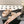cc 25p logo with pearl mule sandal peach leather 237579