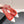 CC 26s Flat Pointed-Toe White Red Crocodile Embossed 922681