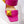 VT One Stud Leather Sandals Fuchsia Pink Cowhide 292754