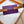 HM KELLY VIOLET PURPLE POCKET 18MM BELT WHITE LEATHER SILVER HARDWARE