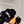 HM Oran slippers sliver buckle black wool