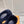 HM Oran slippers sliver buckle navy blue wool