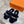 HM Oran slippers sliver buckle navy blue wool