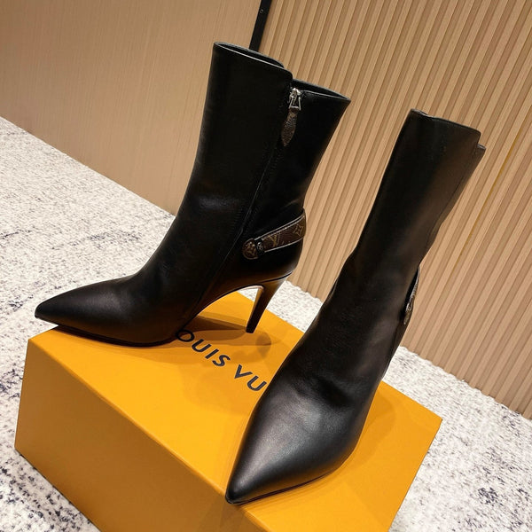 LV Legacy Ankle Boot 80mm Black Cowhide 480589