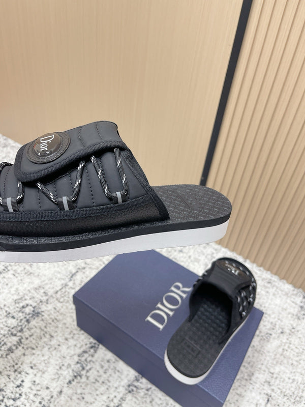 CD Men's Alpha Sandals Black Rubber Fabric 752391