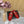 alaia ballet flat stud in fishnet red lambskin