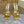 Jimmy Azie 85 In Gold Cowhide Sandals 581517