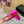 ALAIA BALLET FLATS IN DEEP PINK VELVET