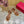 Rockstud Flatform Sandal 45mm In Brown Mix Brownish Pink Calfskin And Raffia 102842