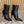 Gucci 2025 Thick-heeled Square-toed Ankle Boots Black Sheepskin 498069