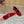 CL 26s Mary Jane Flats In Red Velvet