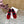 CL 26s Mary Jane Flats In Red Velvet