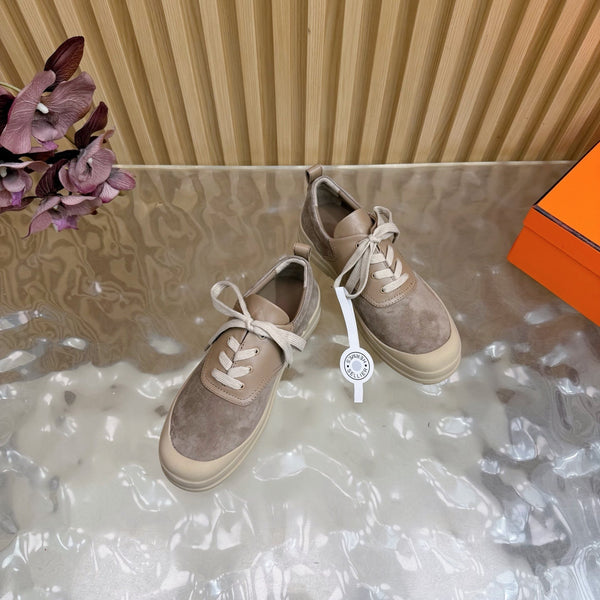 HM Kool Oxford Shoes Taupe Suede Sheepskin 589183