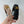 BLACK FABRIC HAIRBAND WITH GOLD LOGO 124699