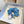 CERULEAN BLUE WRINKLED FABRIC SCRUNCHIE 358223