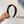 THICK HEADBAND IN BLACK CALFSKIN GOLD LOGO 409395