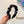 HEADBAND ATTACHED DIAMONDS IN BLACK SILK 412434